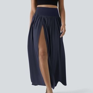 Breezeful High Waisted High Low Ruffle 2-in-1 Flowy Quick Dry Casual Skirt